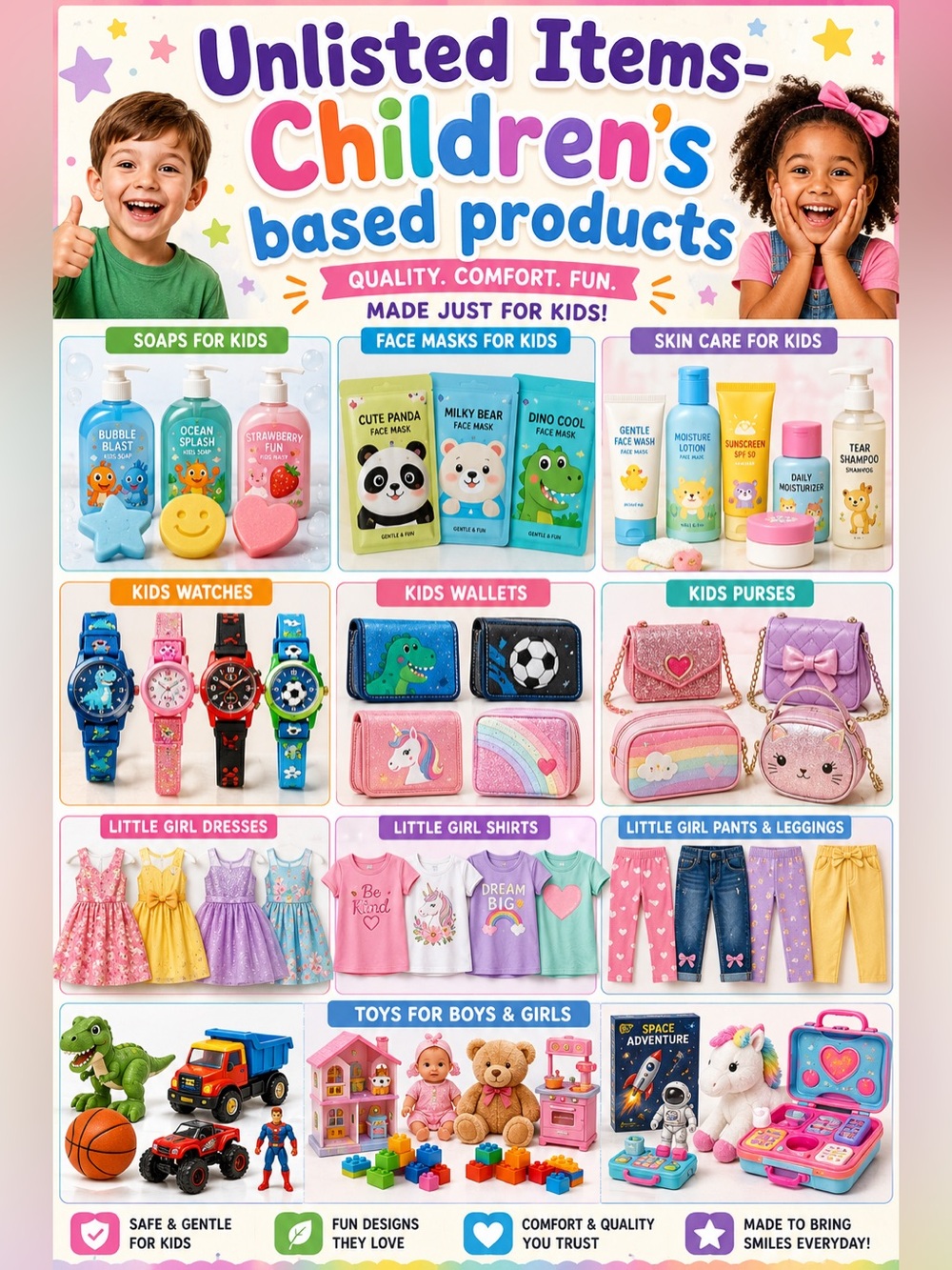 Unlisted Items for children